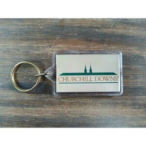 Vintage Churchill Downs Keyring Historic Kentucky Derby Throughbred Racetrack